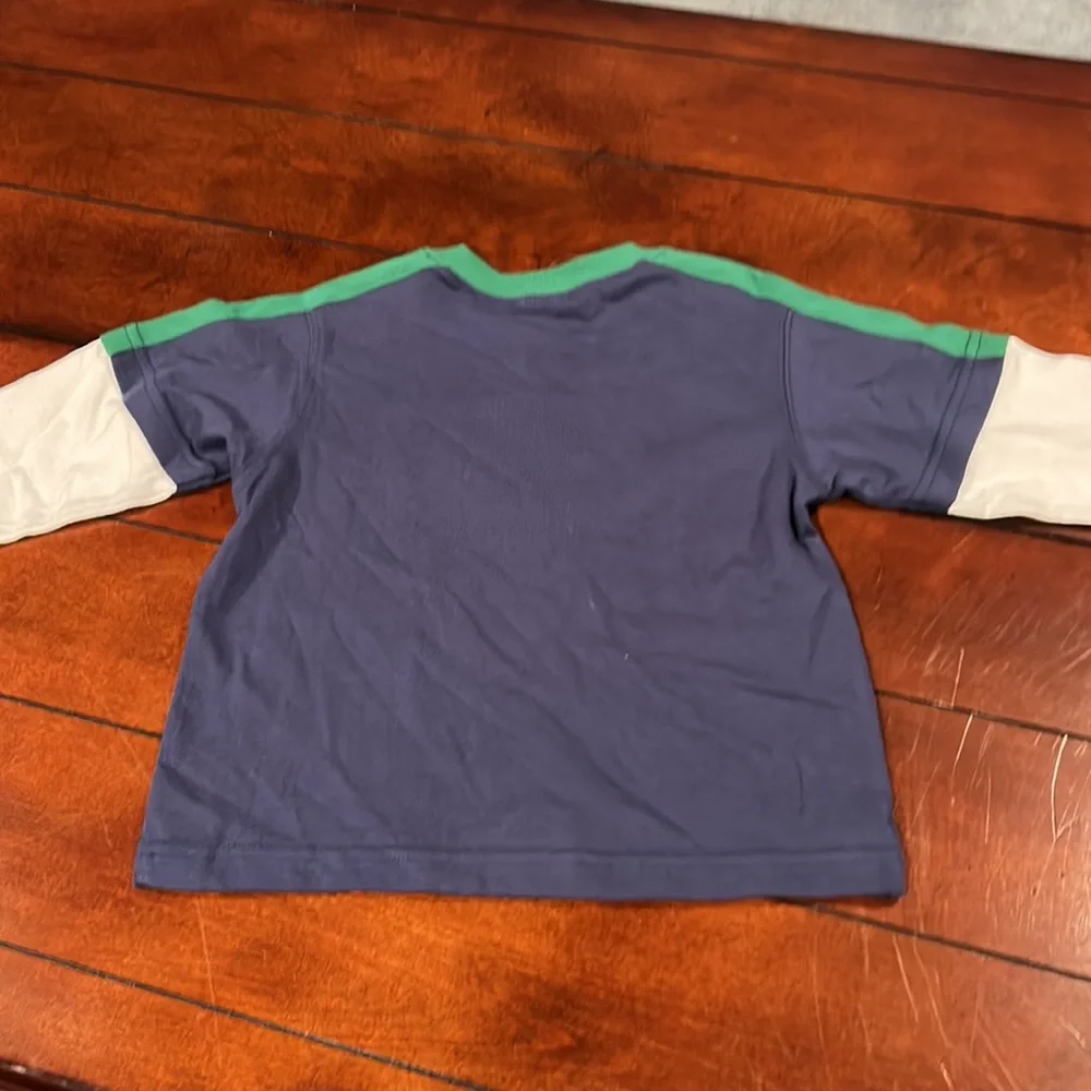 NWT Gymboree Frog Pond salamander swamp double sleeve Long Sleeve Shirt 2T